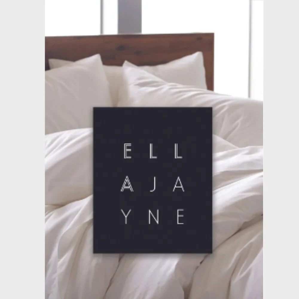 Ella Jane 100% French Linen Luxury White Gray Striped QUEEN Duvet Cover Set 3pc